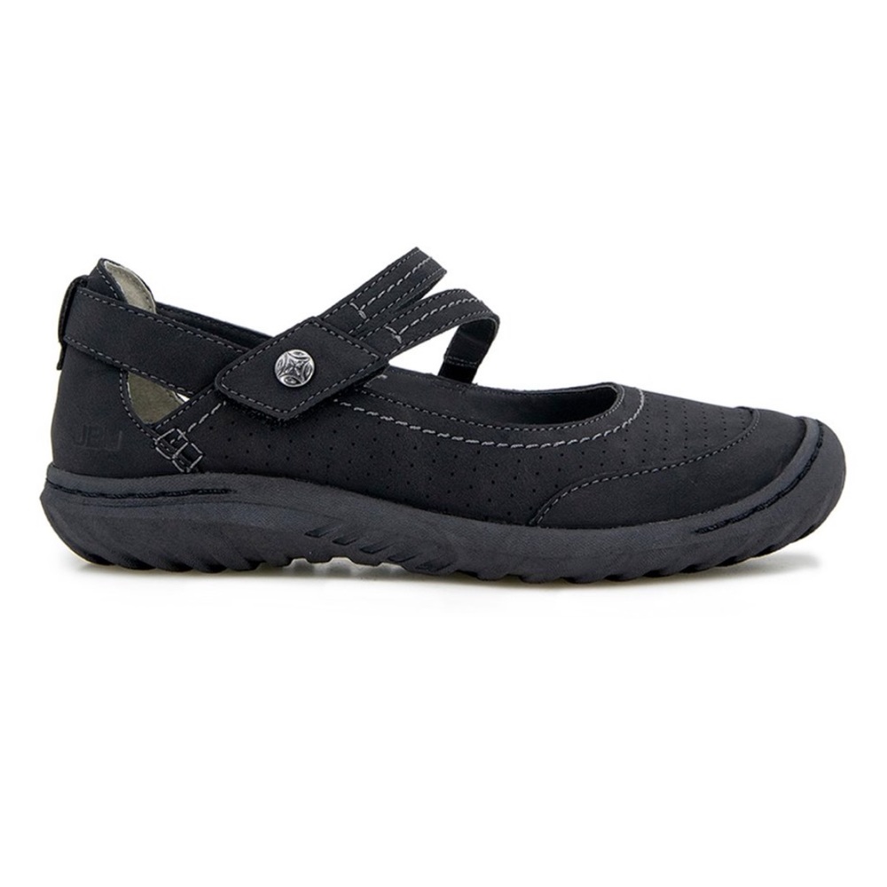JBU Fawn Wide Mary Janes Slip On Flats Strappy Sandals Sneakers 7.5W 7 1/2 W NIB - Picture 6 of 13